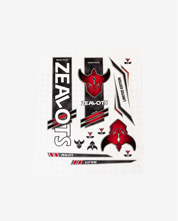 Cricket Bat Stickers - ZEALOTS Limited Edition Bat Sticker ZEALOTS